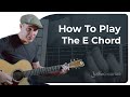 Comment jouer laccord e  guitare pour dbutants
