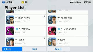 İconic moments Diego Maradona Upgrade To Max Level Pes 2020 Mobile