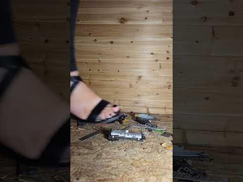 Model train crush in wedged sandals #crushexperiment #asmrcrush #wedgesandals #asmrcrunch #trains