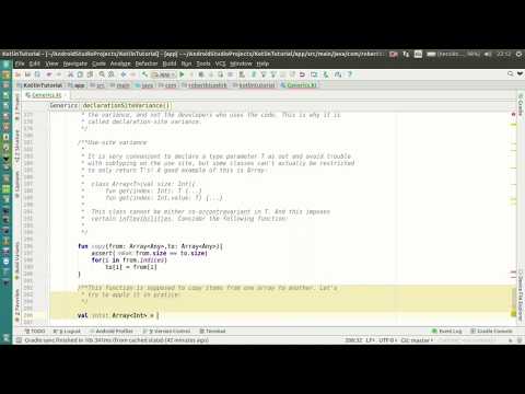 Android Kotlin Tutorial #093 - Generics - Use-site variance - Type projections