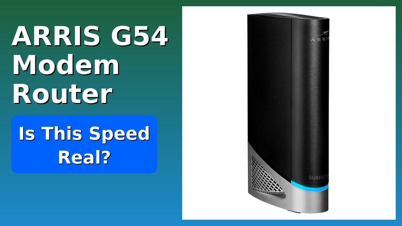REVIEW (2026): ARRIS G54 Modem Router. ESSENTIAL details. - YouTube