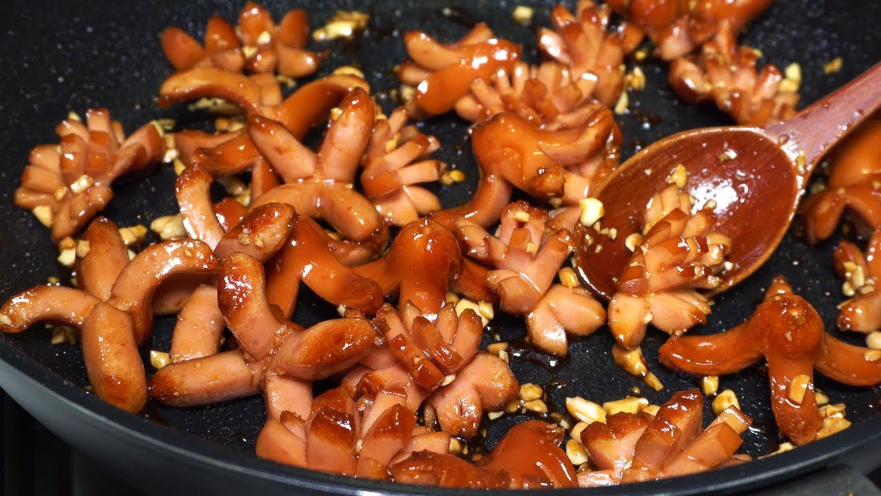 단짠단짠은 못 참지 소세지 강정 만들기 Sweet Soy Sauce Sausage (Sausage Gangjeong