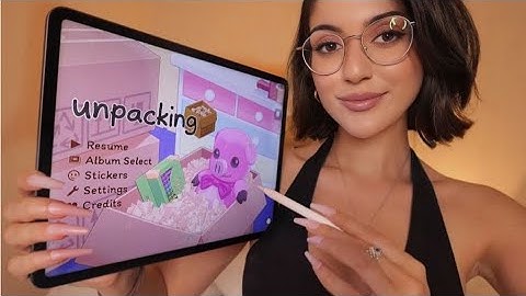 ASMR Lets Play Unpacking on My iPad ~ Relaxing Tapping & Whispering
