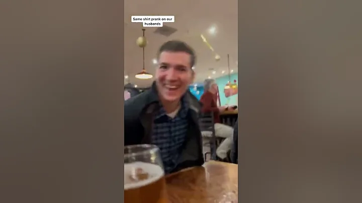 Wives prank their husbands by getting them to wear the same shirt for date night!