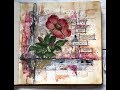 Journal With Me ~ Art Journal Process (Floral)