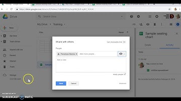 for teachers- share a google seating chart