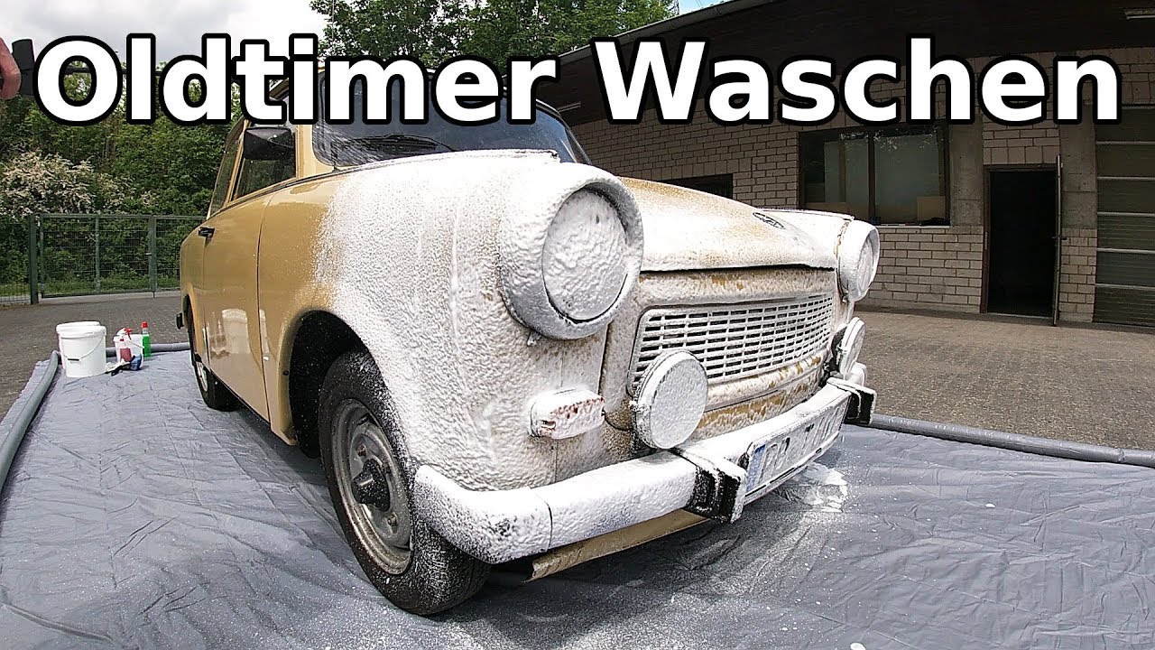 Oldtimer schonend von Hand Waschen || Trabant 601 Waschen