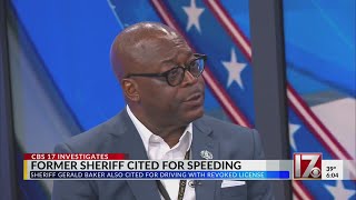Former Wake County sheriff cited for speeding