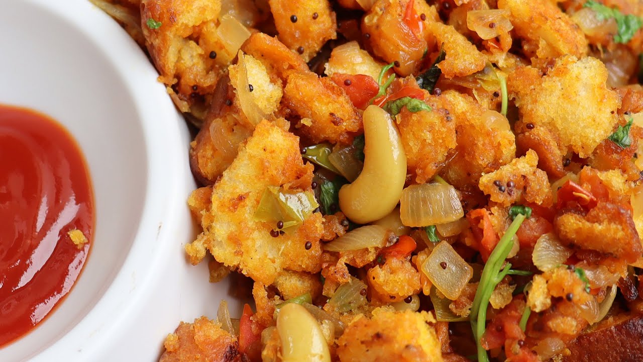 Bread Upma పిల్లలు ఎంతో ఇష్టపడే ఈజీ బ్రెడ్ ఉప్మా 15 Minutes Instant