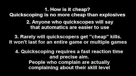 Quickscoping Is Not Cheap! | 4 Reasons + Conclusion Why Not! (JD2020 Is Wrong)