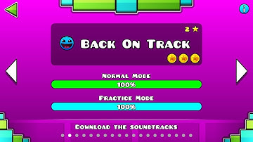 Geometry Dash Level 2-Back On Track 100% [all coins]