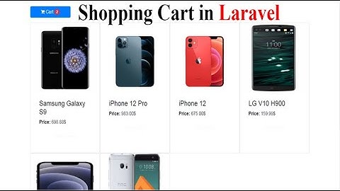 Shopping Cart in Laravel