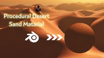 How to create procedural sand material like desert | Blender 3.1 | Get 3D