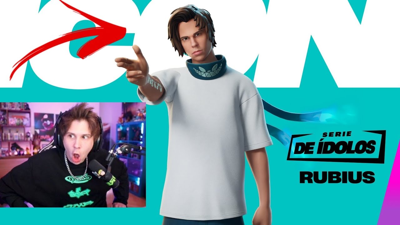 RUBIUS REACCIONA A LA ENTREGA DE SU SKIN DE FORTNITE - YouTube