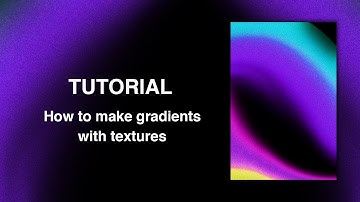 TUTORIAL - How to make GRADIENTS with TEXTURES (Adobe Photoshop CC)