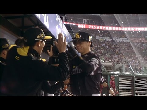 【プロ野球パ】弾丸ライナーでスタンドイン！長谷川 5号2ランHR 2015/10/04 E-H