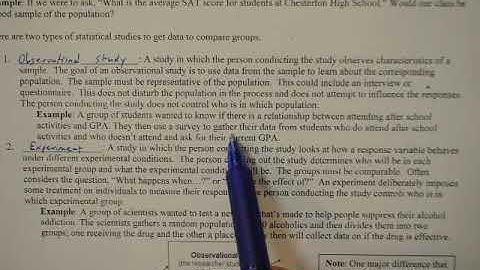 AP Stats Lesson 1.1 Video