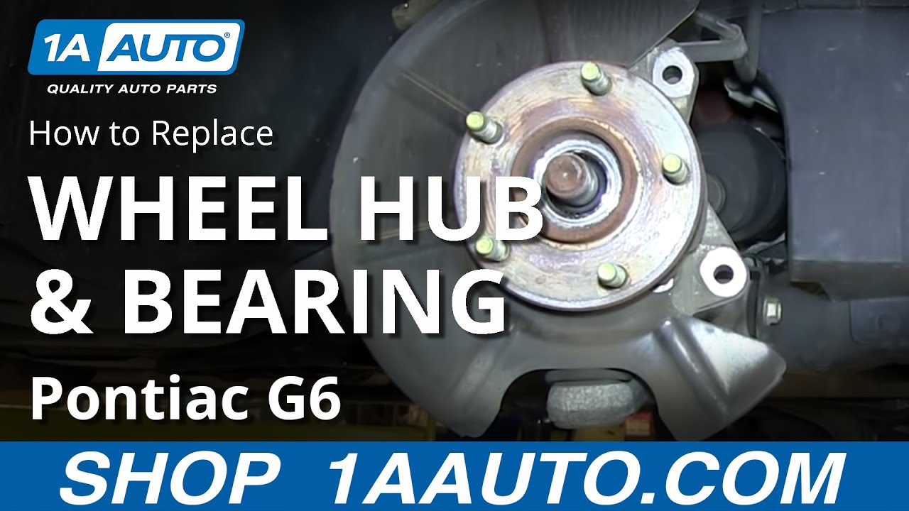 How To Install Replace Front Wheel Hub Bearing Pontiac G6 ... chevy 350 wiring diagram 