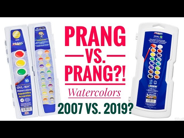 Old vs. New; which Prang Watercolor Set is better? side-by-side comparison  