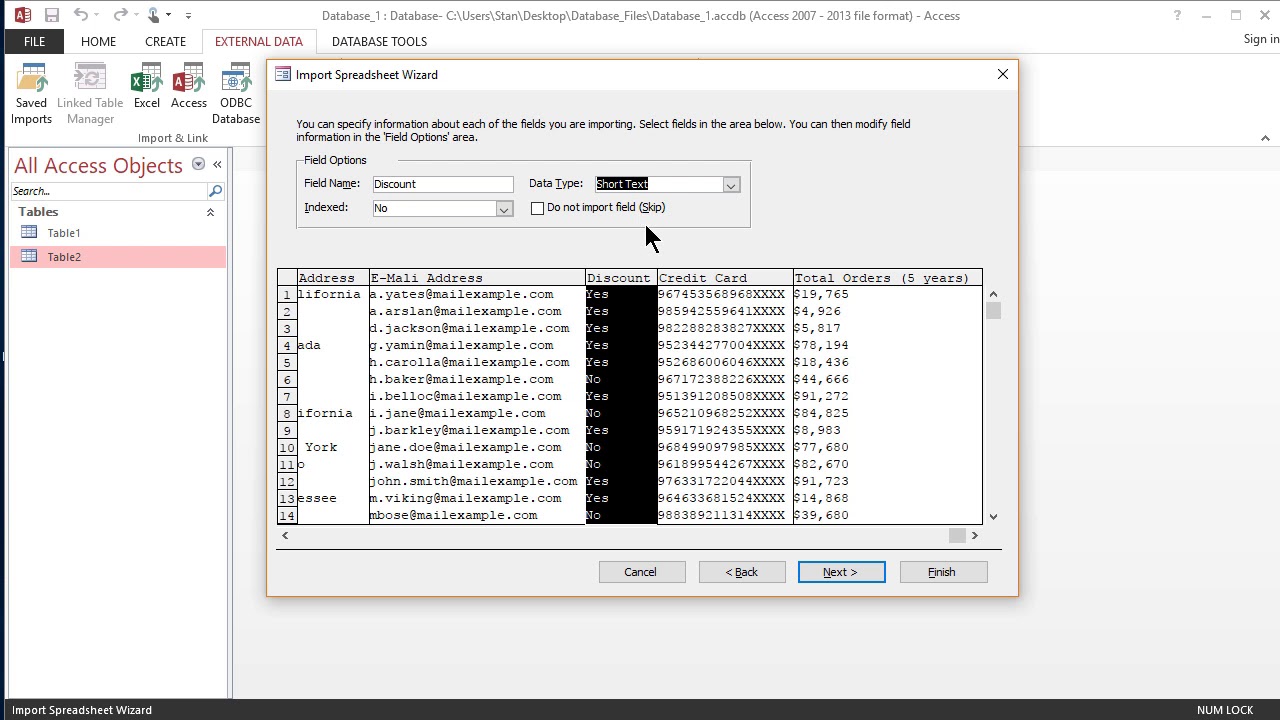 Lecture 4: Import External Data Into MS Access - YouTube