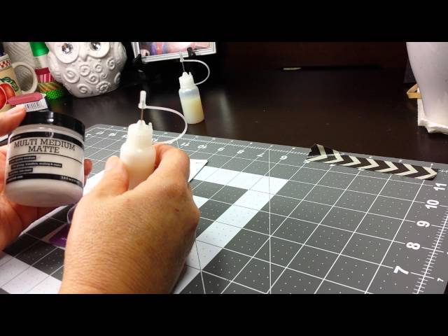 How to Fill A Small Opening Glue Bottle #Cardmaking 