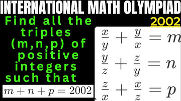 INTERNATIONAL MATH OLYMPIAD (IMO) - 2002 : Solve the System