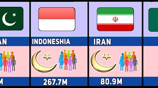 Largest Muslim countries || Top 20 Largest Muslim population countries