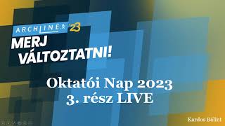 2023 Oktatói nap 3. rész - ARCHLine.XP LIVE újdonságok