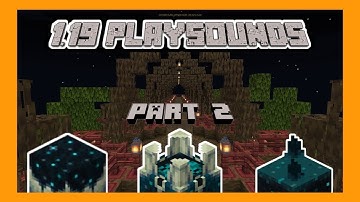New Playsound Commands in 1.19 Minecraft Bedrock | Part 2