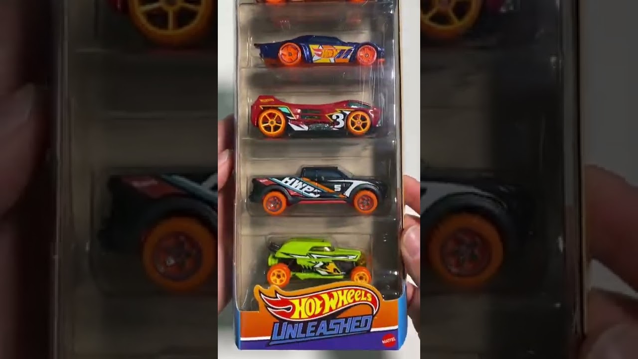 Diecast Models Unleashed Hot Wheels 5 Pack / Set Cars 