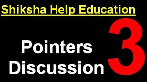 Pointers Lecture 3: Pointers & Arrays (See Description for Free Notes)