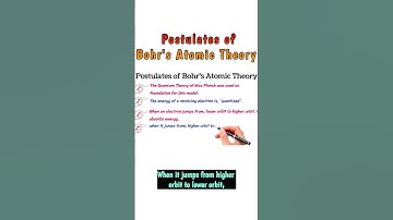 postulaten van Bohrs atoomtheorie #bohrmodelofatom #bohrmodel #chemie #kortefilms #kortevideo #vi...