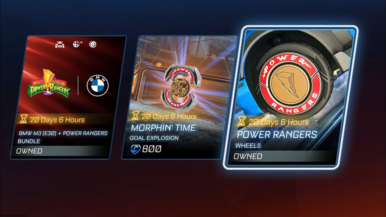 Rocket League gameplay van de Power Ranger Wheels (Power Rangers) - YouTube