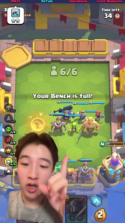 TOP 3 COMPS IN MERGE TACTICS! #mergetactics #clashroyale #shorts