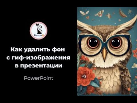 Как удалить фон с гиф - изображения в презентации PowerPoint
