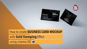 Create Business Card Mock-Ups with Gold Stamping Effect in Cinema 4D | FoldMyDesign Plugin Tutorial