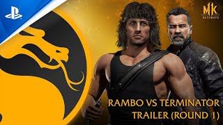 Mortal Kombat 11 Ultimate - Official Rambo vs. Terminator Trailer | PS4, PS5 Resimi