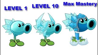 Plants vs Zombies 2 | SNOW PEA | Level 1 - level 10 - 200 Mastery. PVZ 2 Gameplay
