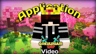 Minecraft Gokuldham SMP application