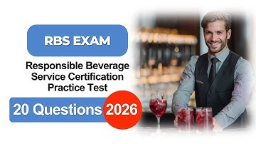 RBS Exam Practice Test 2026 | Responsible Beverage Service Certification 20 Questions