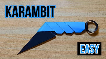 Origami KARAMBIT Knife | Make A Realistic Paper Ninja Knife | DIY