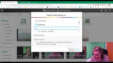 YuJa: Publish videos to a Canvas Course Channel