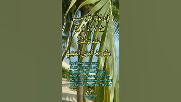 سورة التوبة 129/ At_taubah 129