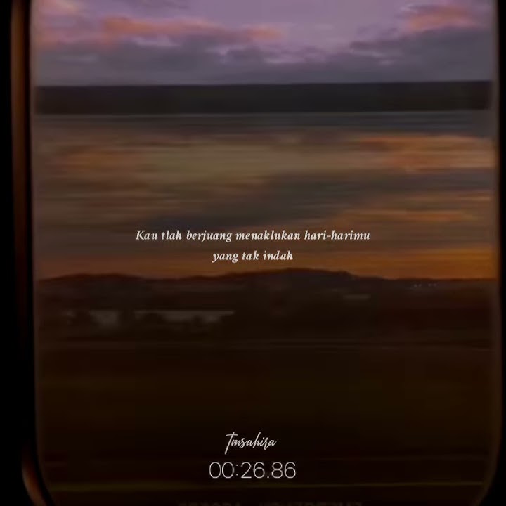 MELUKIS SENJA Lirik | Status Whatsapp Instagram