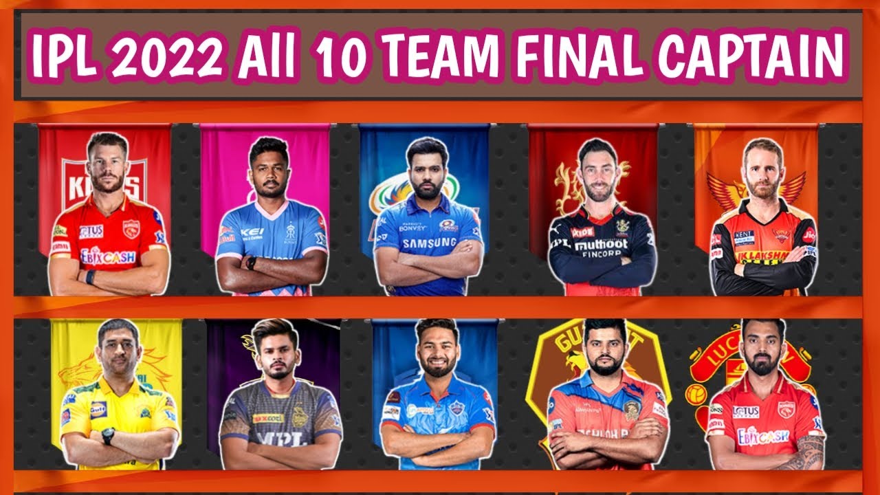 IPL 2022 All Teams Captain list | IPL 2022 All Teams Captain List | Vivo IPL New Teams Captain