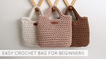EASY CROCHET BAG FOR BEGINNERS | SIMPLE CROCHET PURSE