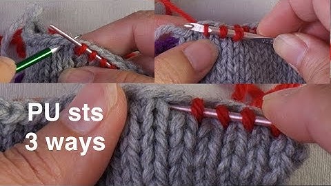 Picking Up Sts Along a Finished Edge