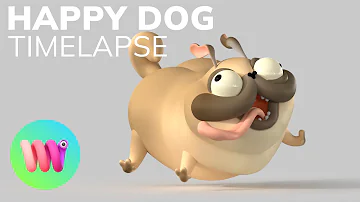 EASY 3D: How to make a Happy Dog! | Womp 3D