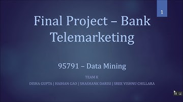 Data Mining Term Project - Carnegie Mellon University, Fall 2016