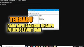 CARA MENJALANKAN SHARED FOLDERS LEWAT CMD DI LAPTOP ATAU KOMPUTER